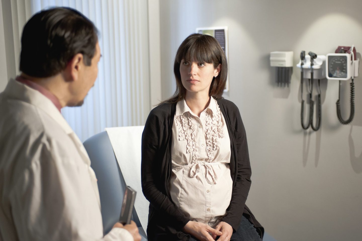 Person with their doctor